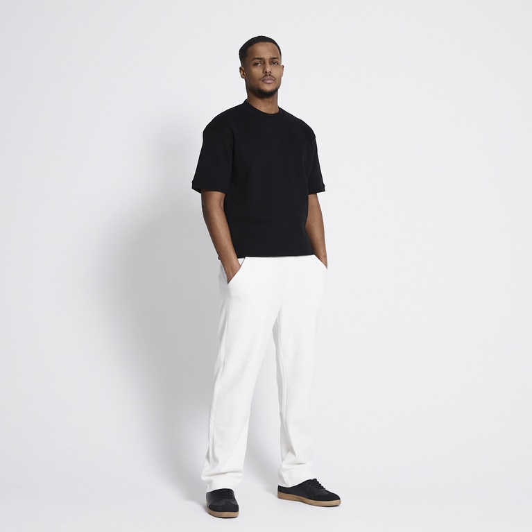 Drawstring pants "Liam Structure" Ivory